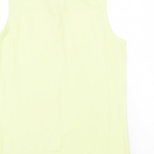 Ashworth Womens Green Cotton Basic Tank Size M Collared