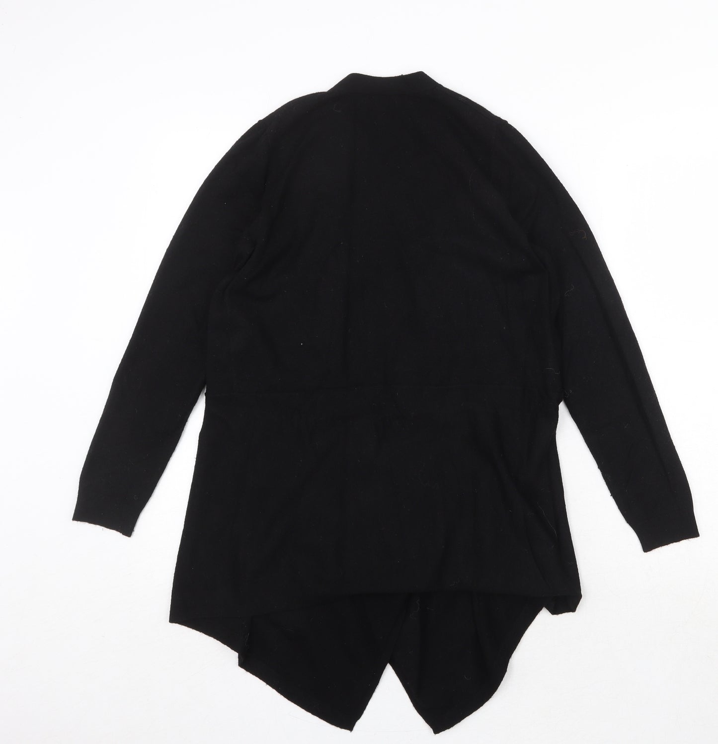 monso Womens Black V-Neck Viscose Cardigan Jumper Size S