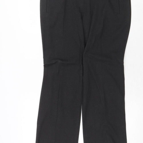 Marks and Spencer Womens Grey Polyester Dress Pants Trousers Size 14 Regular Zip