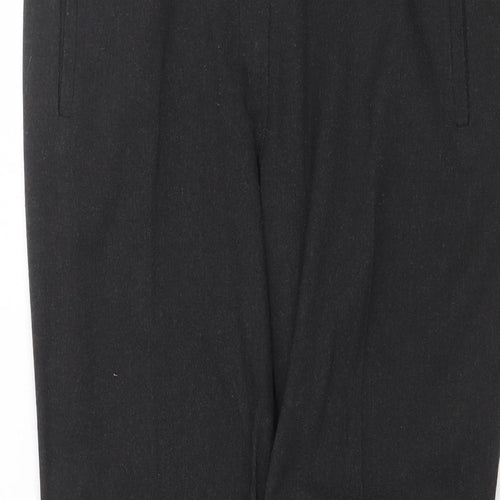 Marks and Spencer Womens Grey Polyester Dress Pants Trousers Size 14 Regular Zip