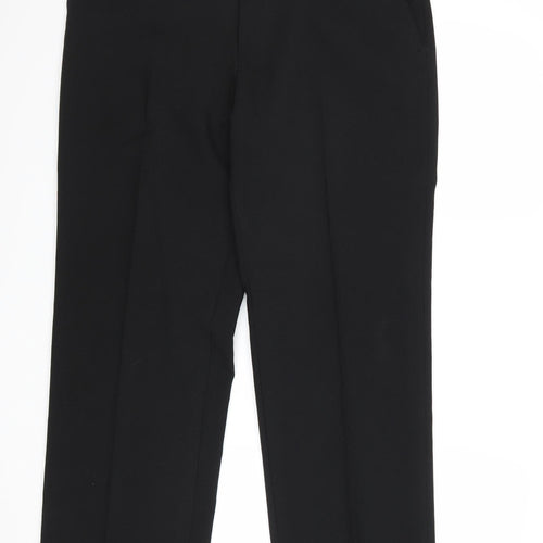 Debenhams Womens Black Polyester Dress Pants Trousers Size 32 Regular Zip