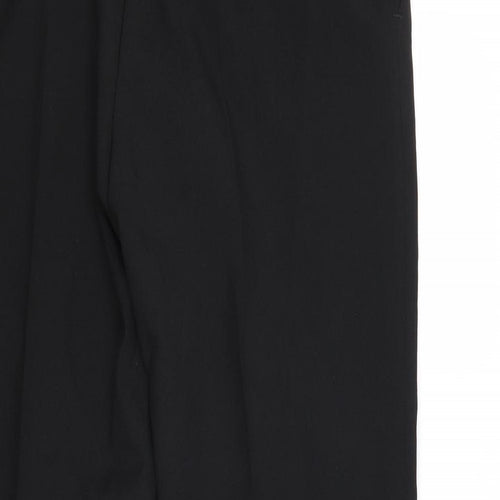 Debenhams Womens Black Polyester Dress Pants Trousers Size 32 Regular Zip