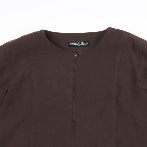 Joella Di Marco Womens Brown Jacket Size M Zip