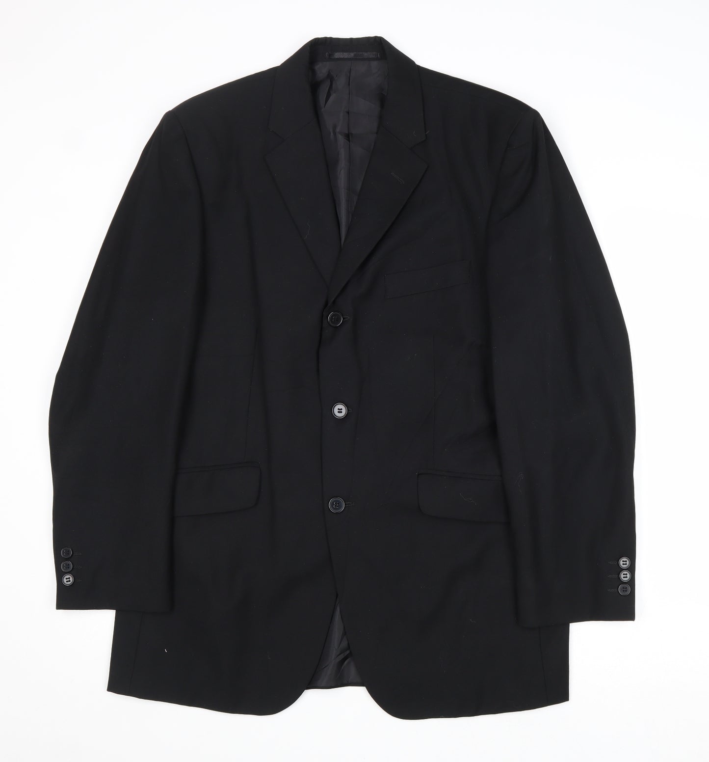Burton Mens Black Polyester Jacket Suit Jacket Size 40 Regular