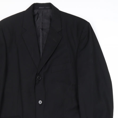 Burton Mens Black Polyester Jacket Suit Jacket Size 40 Regular