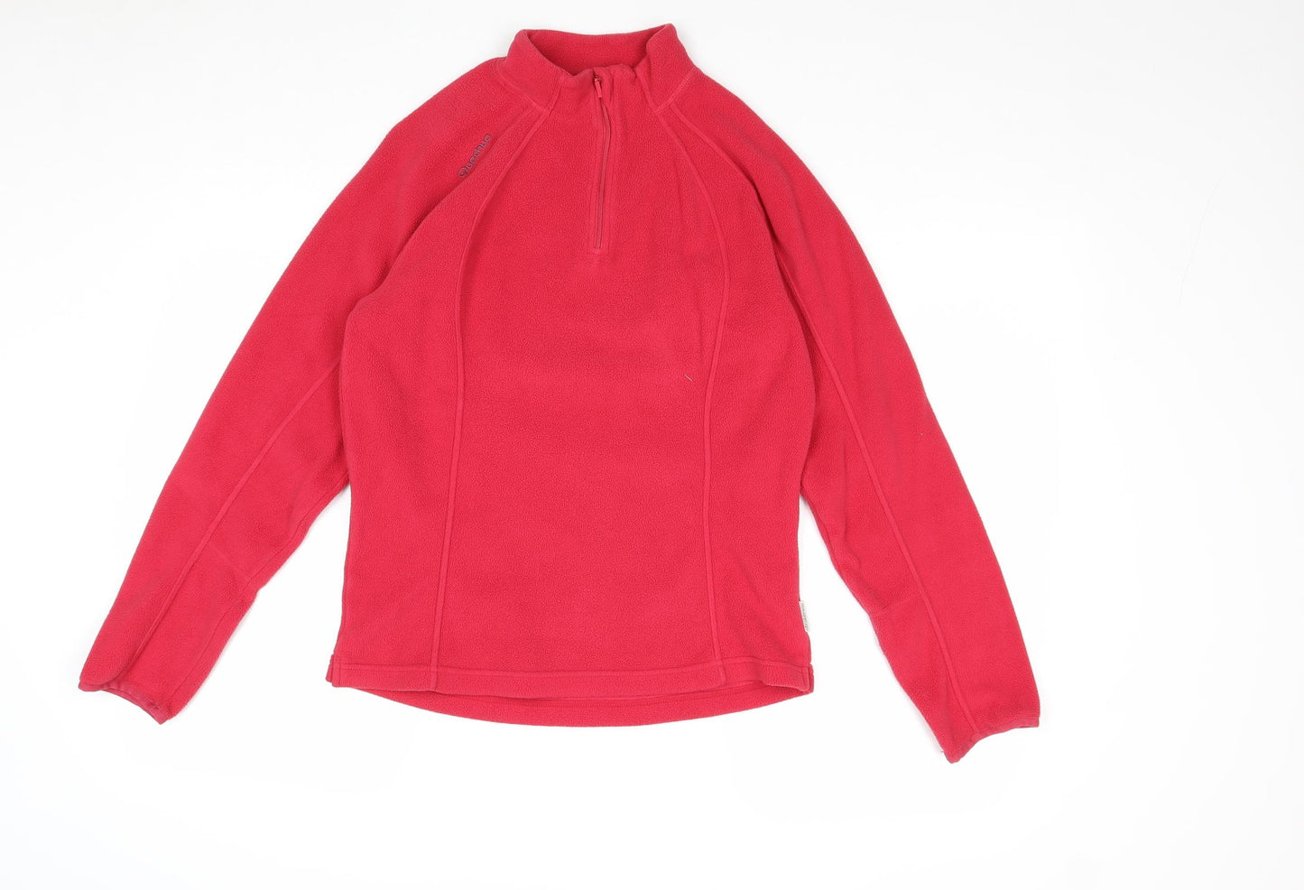Quechua Womens Pink Polyester Pullover Sweatshirt Size M Zip