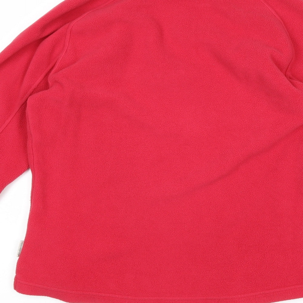 Quechua Womens Pink Polyester Pullover Sweatshirt Size M Zip