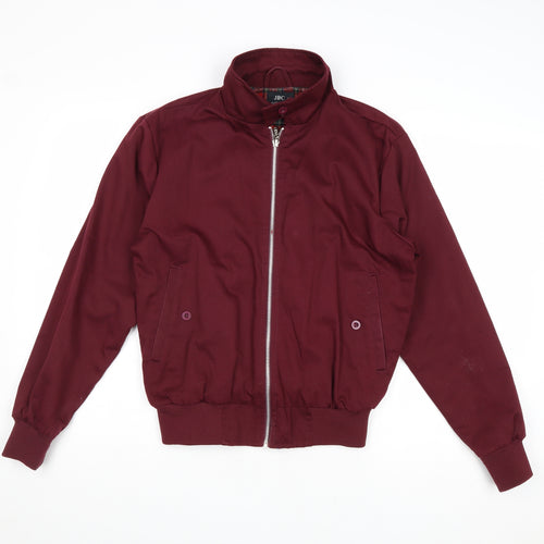 JBC Womens Red Bomber Jacket Jacket Size XS Zip
