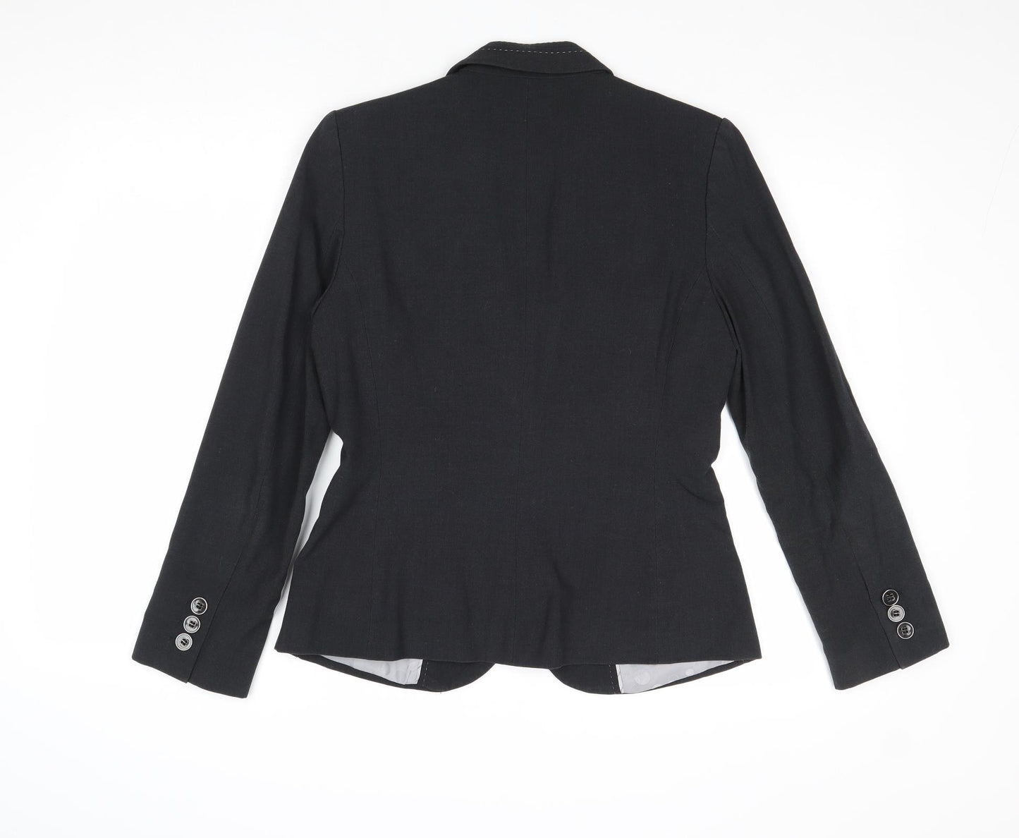 Marks and Spencer Womens Grey Polyester Jacket Blazer Size 10