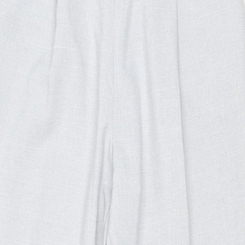 BHS Womens Grey Polyester Trousers Size 14 Regular