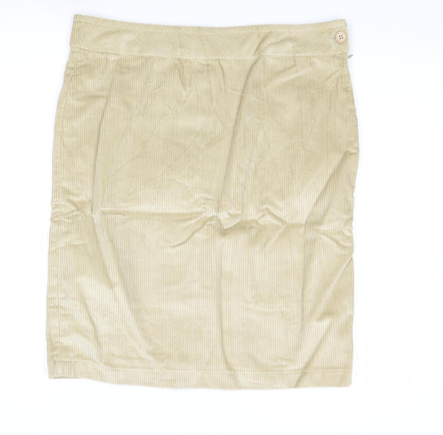 Peter Christian Womens Beige Cotton Straight & Pencil Skirt Size 12 Zip