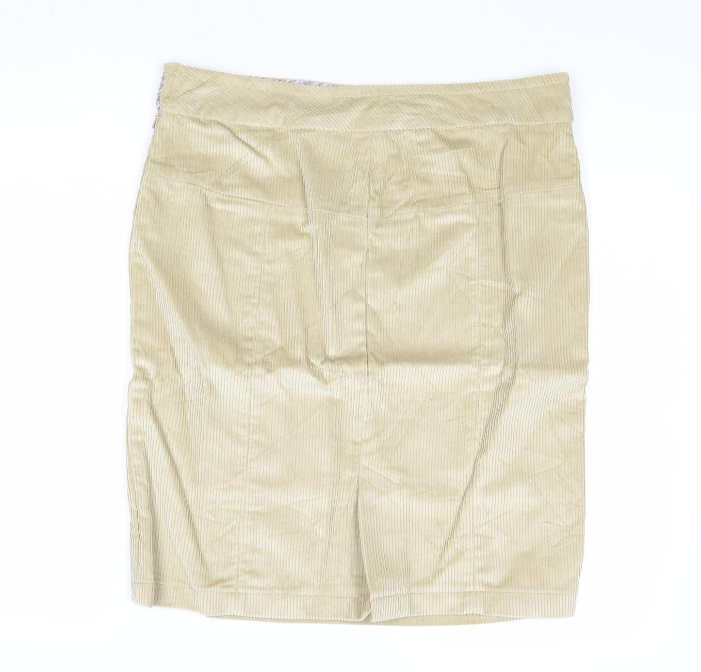 Peter Christian Womens Beige Cotton Straight & Pencil Skirt Size 12 Zip