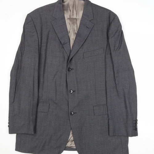 Marks and Spencer Mens Grey Wool Jacket Suit Jacket Size 42 Regular