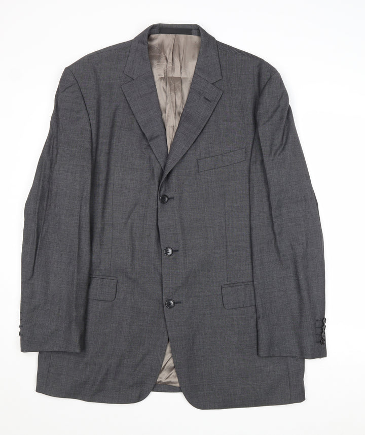 Marks and Spencer Mens Grey Wool Jacket Suit Jacket Size 42 Regular