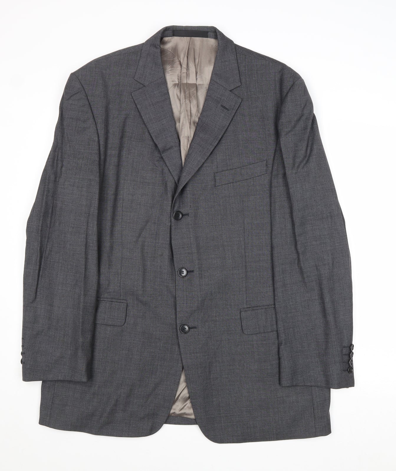 Marks and Spencer Mens Grey Wool Jacket Suit Jacket Size 42 Regular