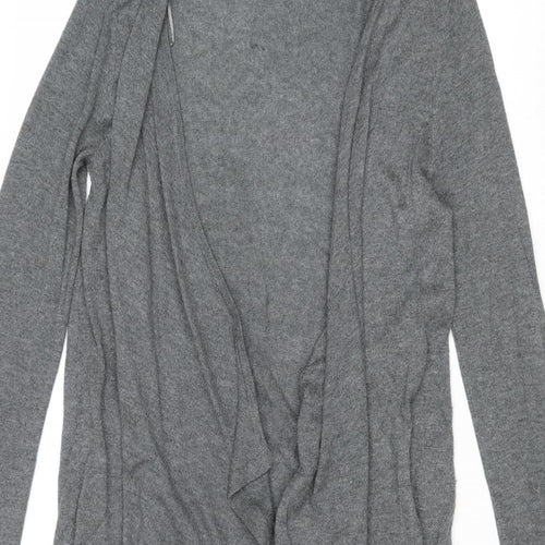 Red Herring Womens Grey V-Neck Polyester Cardigan Jumper Size 10