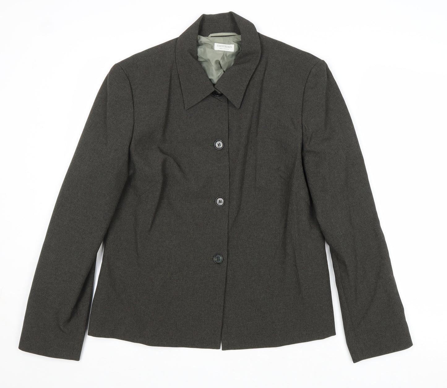 Canda Womens Brown Jacket Blazer Size 16