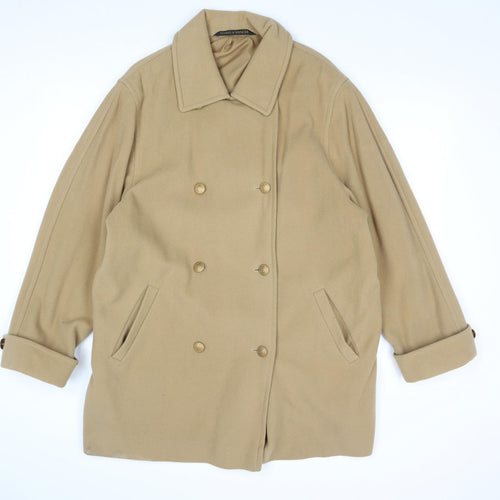 Marks and Spencer Womens Brown Jacket Size 20 Buckle