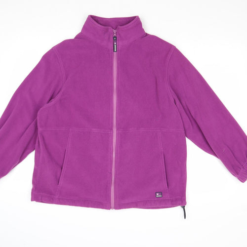 Maine Womens Purple Jacket Size 16 Zip