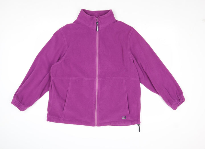 Maine Womens Purple Jacket Size 16 Zip