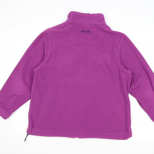 Maine Womens Purple Jacket Size 16 Zip