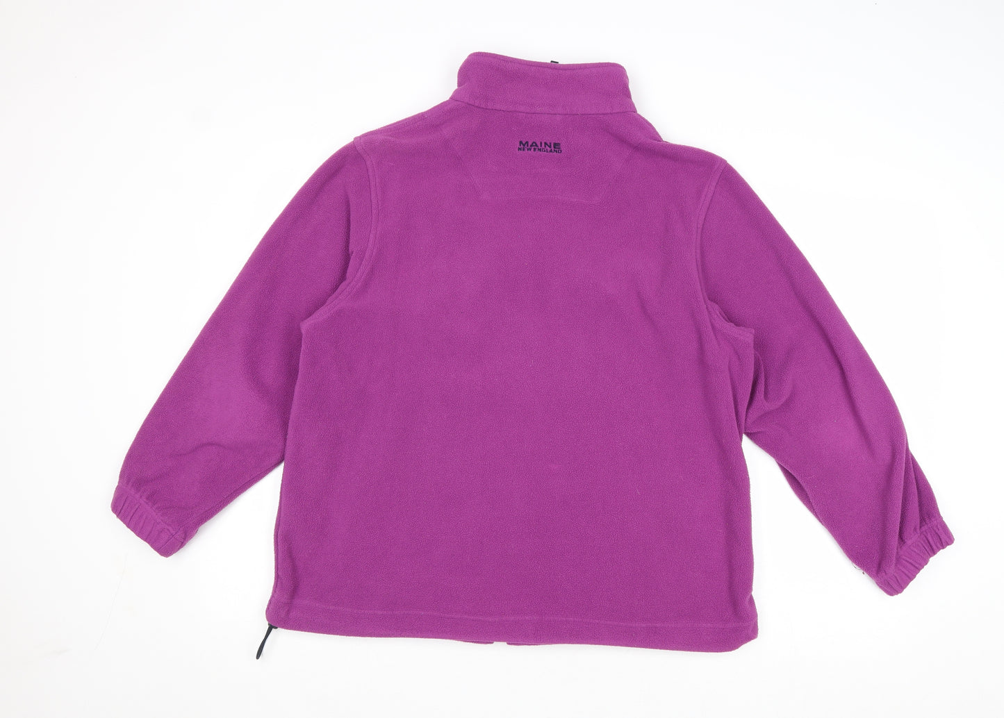 Maine Womens Purple Jacket Size 16 Zip