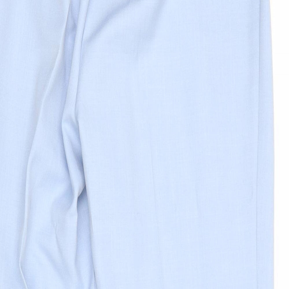 Berkertex Womens Blue Polyester Trousers Size 14 Regular