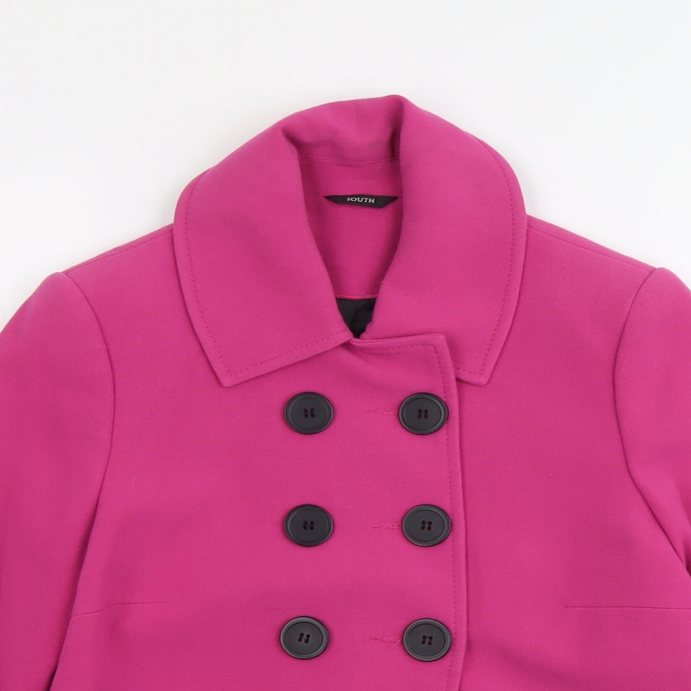South Womens Pink Jacket Size 10 Button