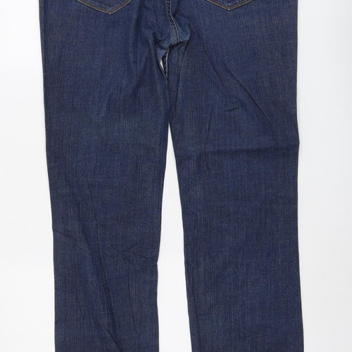 Esprit Womens Blue Cotton Bootcut Jeans Size 34 in L31 in Regular Button