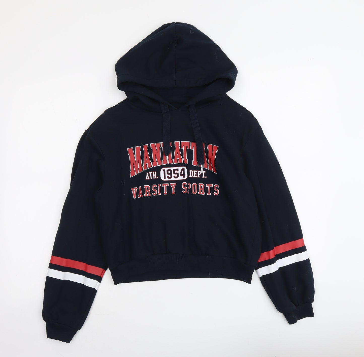 H&M Womens Blue Cotton Pullover Hoodie Size XS Pullover