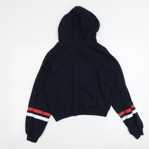 H&M Womens Blue Cotton Pullover Hoodie Size XS Pullover