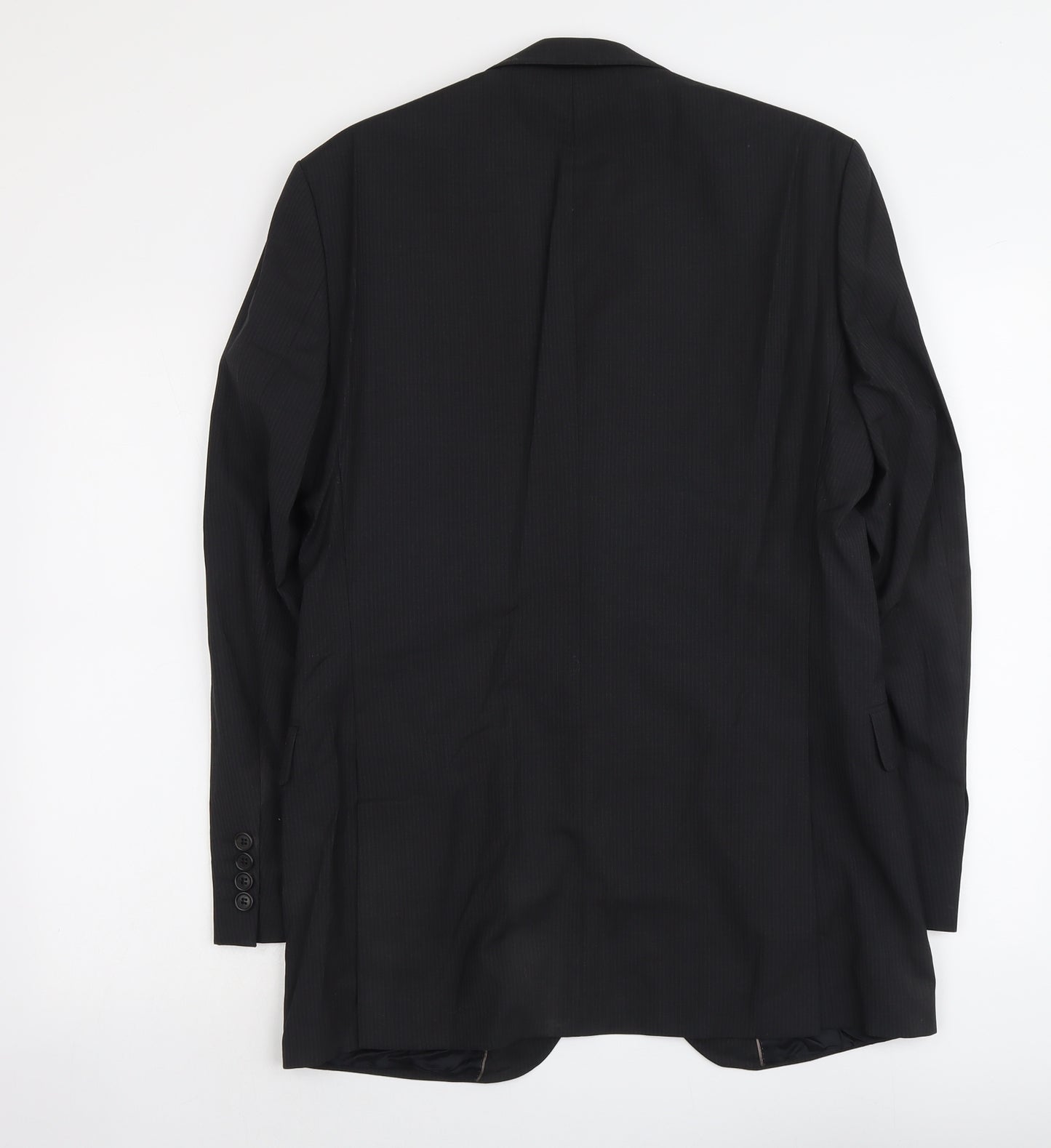 Marks and Spencer Mens Black Wool Jacket Suit Jacket Size M Regular