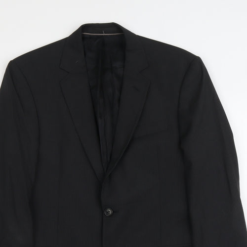 Marks and Spencer Mens Black Wool Jacket Suit Jacket Size M Regular