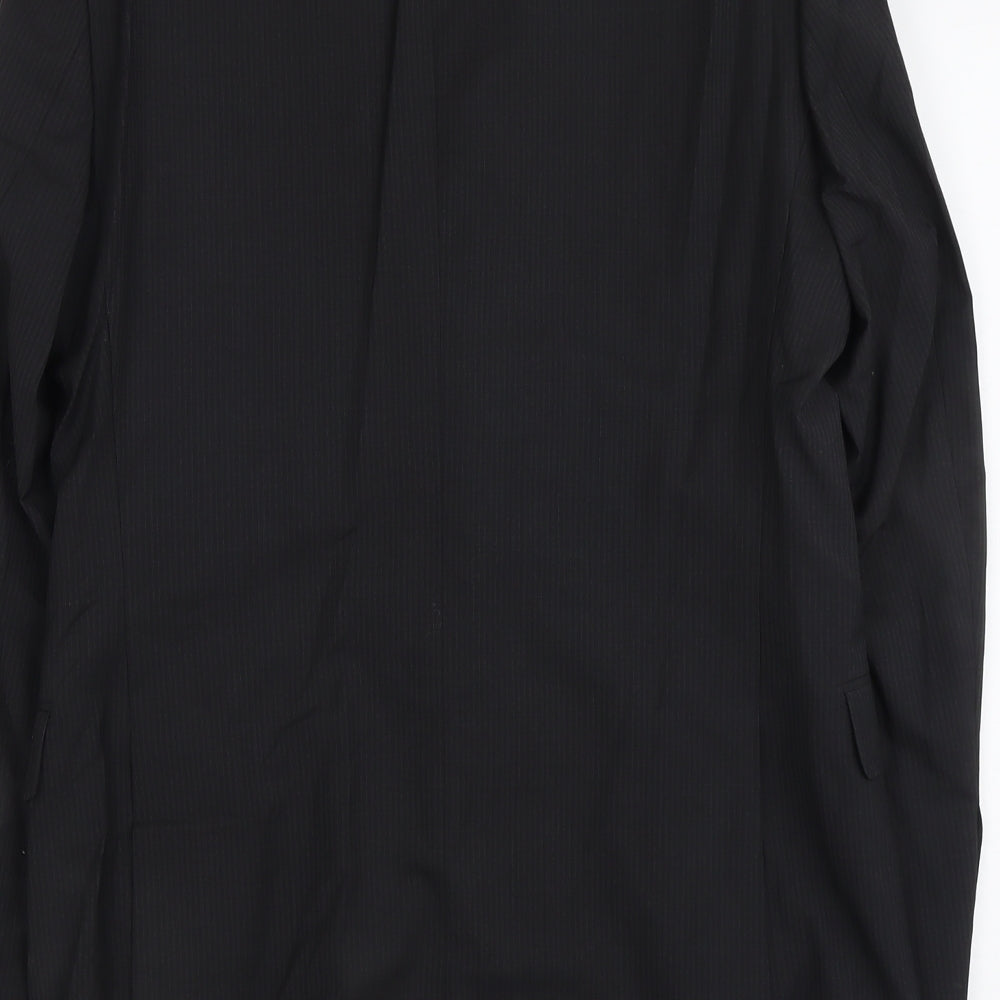 Marks and Spencer Mens Black Wool Jacket Suit Jacket Size M Regular