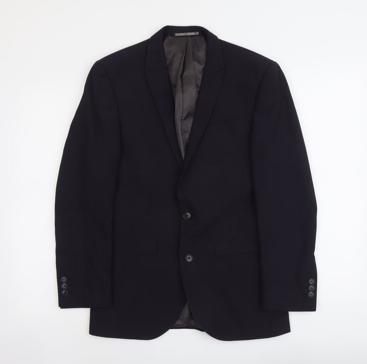 NEXT Mens Blue Polyester Jacket Suit Jacket Size S Regular