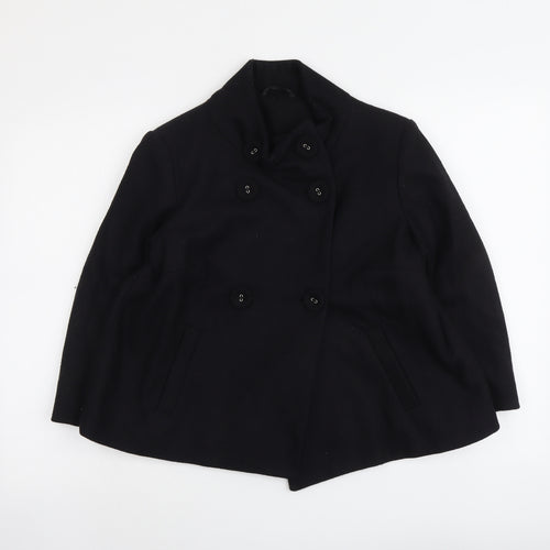 New Look Womens Black Jacket Size 10 Button