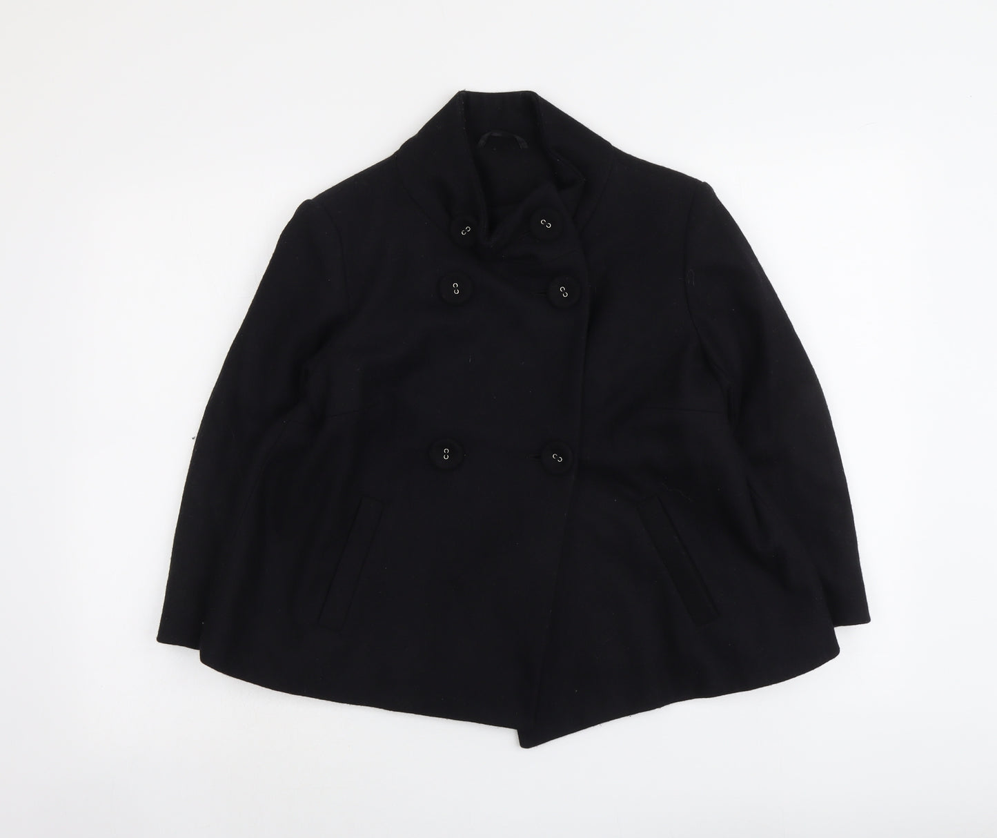 New Look Womens Black Jacket Size 10 Button
