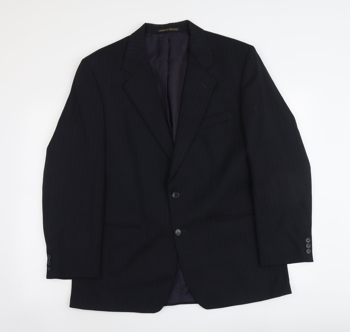 Marks and Spencer Mens Blue Polyester Jacket Suit Jacket Size M Regular