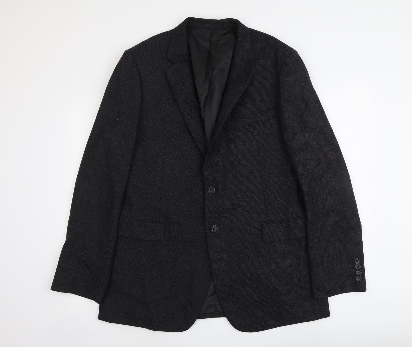 Jaeger Mens Grey Wool Jacket Suit Jacket Size L Regular