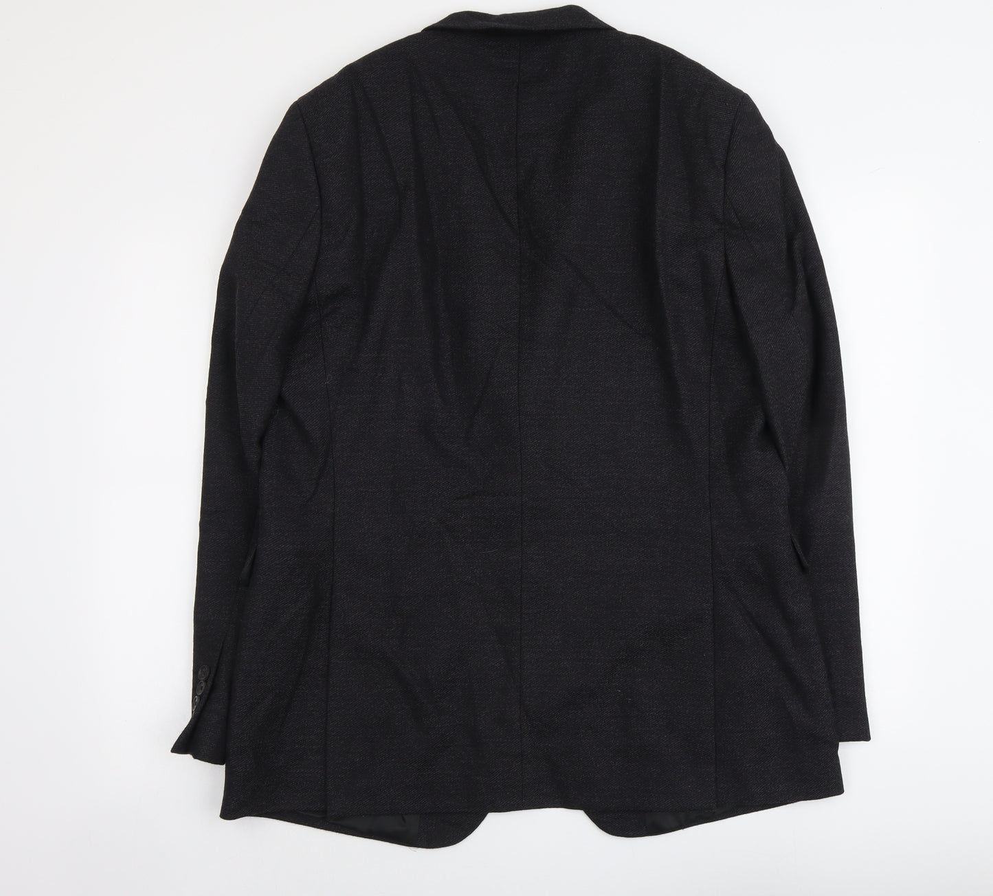 Jaeger Mens Grey Wool Jacket Suit Jacket Size L Regular