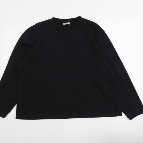 Joie de Vivre Womens Black Polyester Pullover Sweatshirt Size 20 Pullover