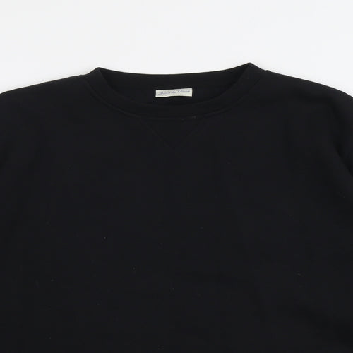Joie de Vivre Womens Black Polyester Pullover Sweatshirt Size 20 Pullover