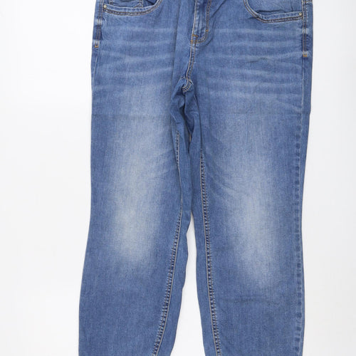 Tom Taylor Womens Blue Cotton Straight Jeans Size 32 in L25 in Slim Button