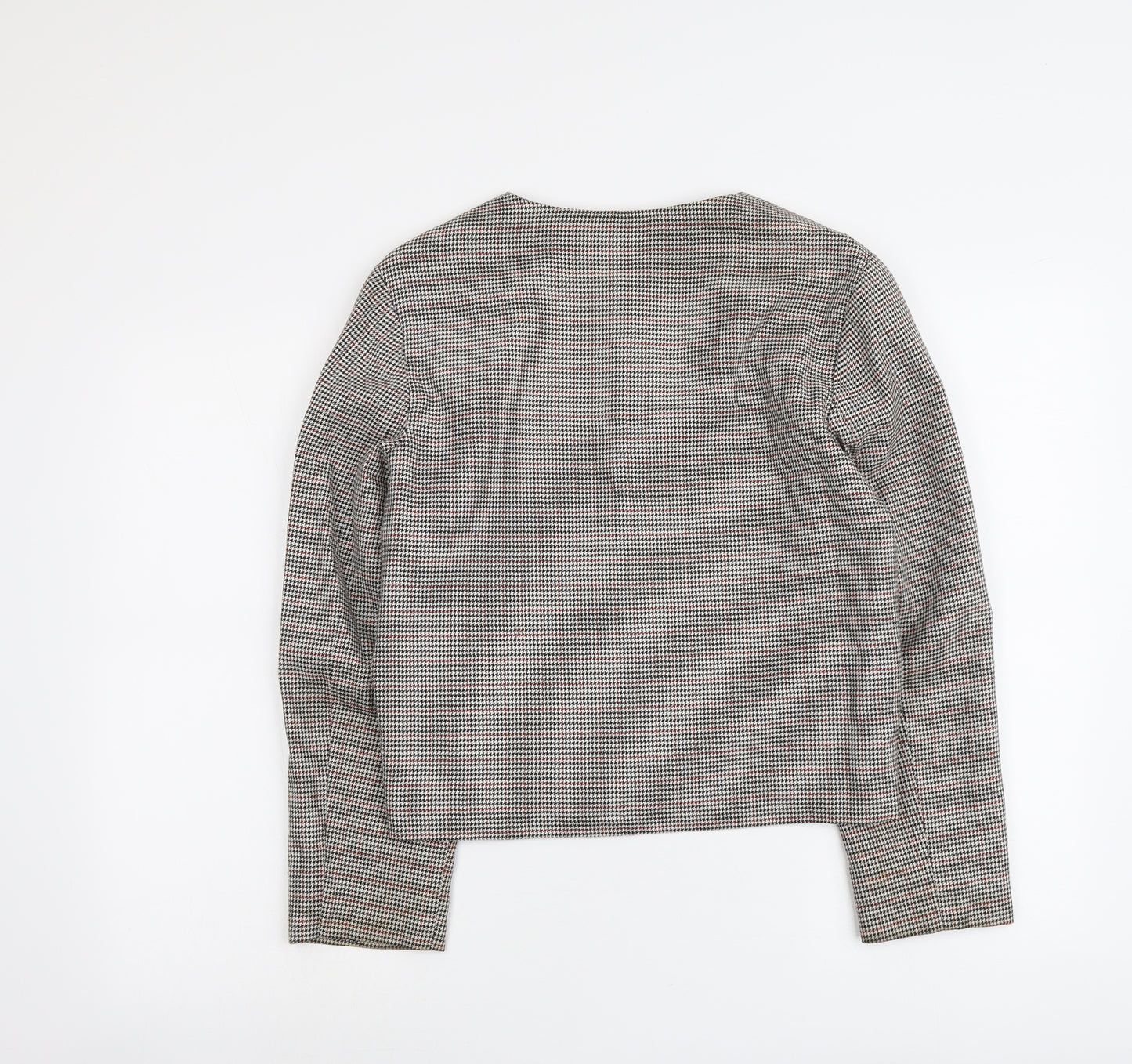 Colourways Womens Black Geometric Jacket Size 10 Button