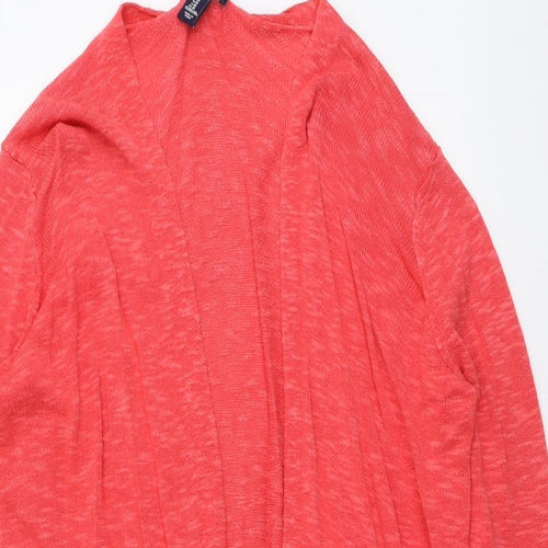 Gap Womens Pink V-Neck Cotton Cardigan Jumper Size M