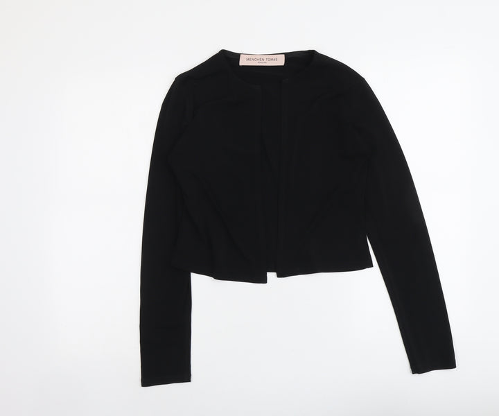 Menchén Tomás Womens Black Jacket Blazer Size 10