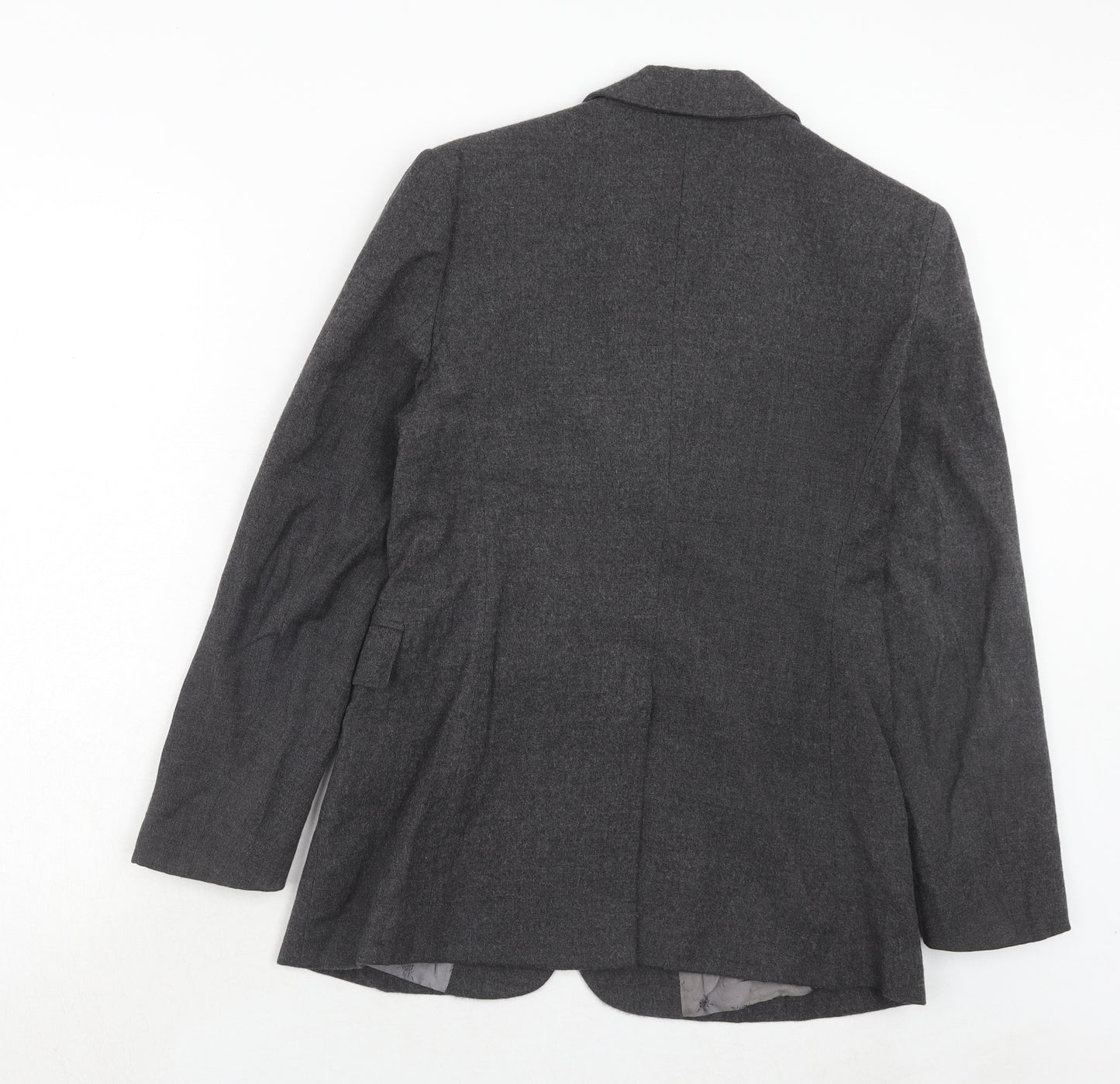 Oasis Womens Grey Wool Jacket Suit Jacket Size 12