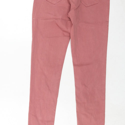 Esprit Womens Pink Cotton Skinny Jeans Size 10 Regular Zip