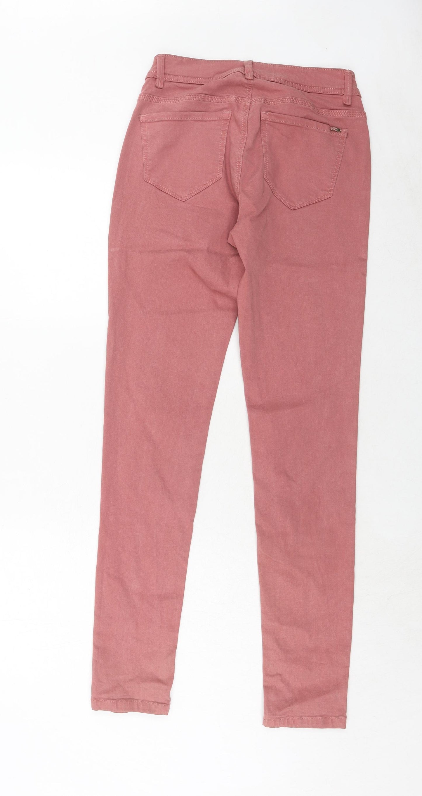 Esprit Womens Pink Cotton Skinny Jeans Size 10 Regular Zip