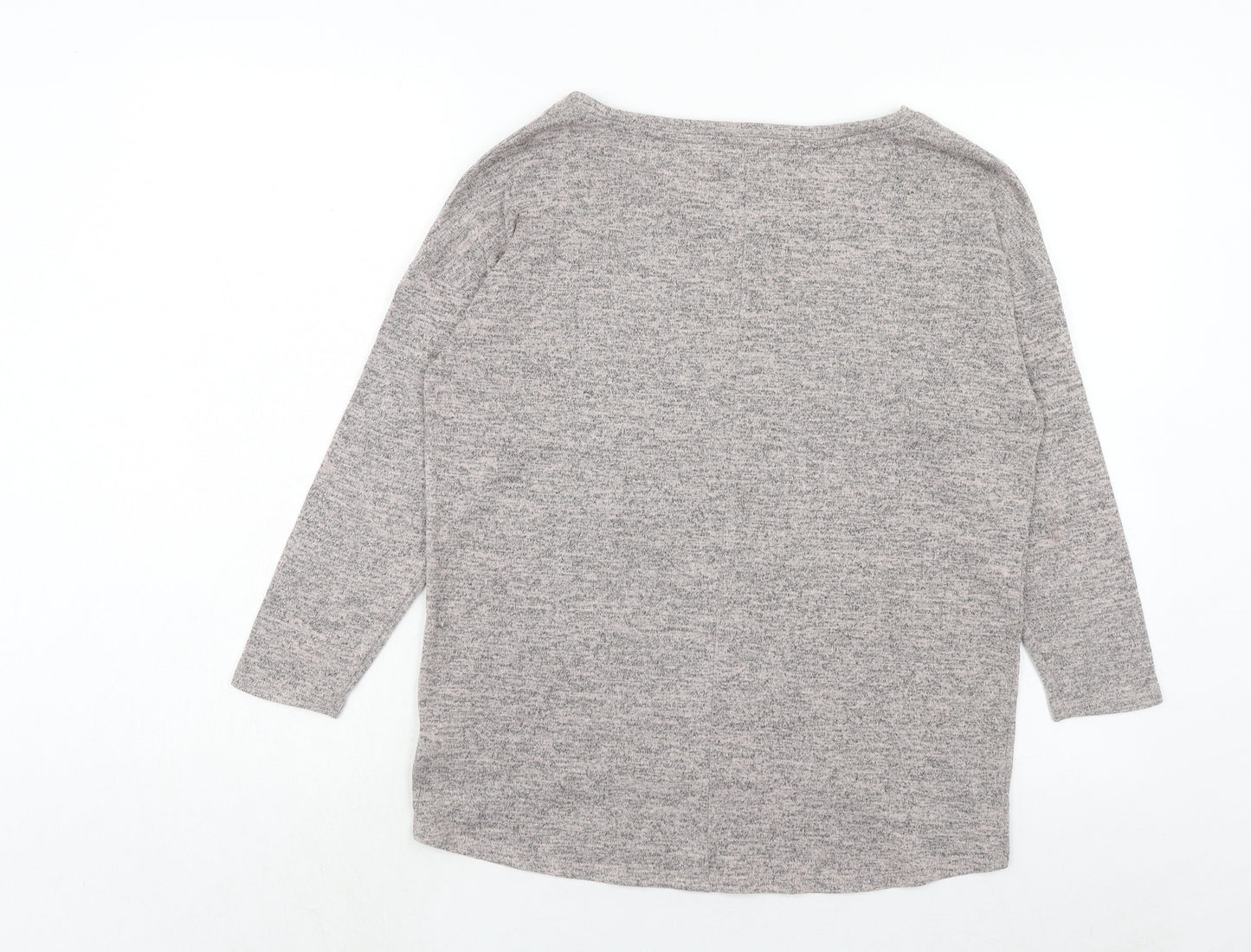 Warehouse Womens Pink Polyester Basic T-Shirt Size 10 Round Neck